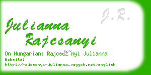 julianna rajcsanyi business card